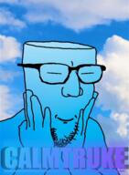 animated background calm closed_eyes closed_mouth cloud explosion ext=gif glasses hand irl_background open_mouth open_skull sky stubble text truth_nuke variant:trukejak video // 248x338 // 749.4KB