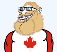 beard blue_eyes canada cleft_chin clothes ear fixed flag:canada leaf lips nipple open_mouth smile stubble subvariant:canaryan subvariant:canuckmutt subvariant:impish_amerimutt teeth tshirt variant:impish_soyak_ears variant:pajeetjak yellow_hair // 463x420 // 13.4KB