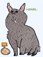 buck_teeth bunny_ears carrot cute fluffy freaky fur greentext grey_skin happy orange paw plate puppy_eyes quote rabbit sign sitting slice smirk snout subvariant:büninjaak tongue transparent_background variant:impish_soyak_ears wooden // 1080x1440 // 556.8KB