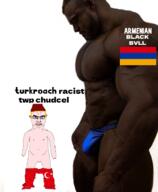 armenia bbc beard black_skin buff glasses kara_boga pants_down small_penis subvariant:obsessedchud turkiye twp variant:chudjak white_skin // 590x719 // 282.7KB