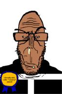award booger brown_skin celtic cornwall country countrywar crying europe european flag flag:cornwall glasses hair mucus mutt red_eyes seethe soyjak stubble subvariant:euromutt sweater text variant:markiplier_soyjak // 591x900 // 21.7KB