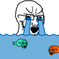 3soyjaks animated crying ext=gif fish glasses open_mouth stubble variant:cryboy_soyjak variant:soyak water // 512x512 // 357.6KB
