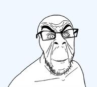 angry glasses hair he_will_always_be_a_gem jacksepticeye looking_at_you mustache open_mouth smile soyjak stubble subvariant:fergus teeth template variant:feraljak wholesome youtube // 838x751 // 154.5KB