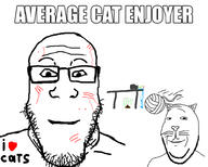 2soyjaks animal blood cat cat_ear closed_mouth flower glasses happy heart i_love plant poop smile soyjak stubble subvariant:wholesome_soyjak table text toxoplasmosis variant:gapejak variant:markiplier_soyjak vase water whisker // 997x800 // 214.7KB