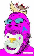 baby babyjak beard caca glasses meta:not_oc pacifier quote quote_(user) variant:gapejak // 186x299 // 11.2KB