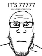 almost closed_mouth copium48 frown get glasses neutral stubble subvariant:neutralplier text tranny variant:markiplier_soyjak // 600x800 // 23.1KB