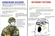 doomer glasses poland soldier text ukraine variant:tony_soprano_soyjak variant:wojak // 893x590 // 435.9KB