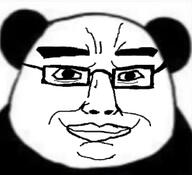animal animal_ears biaoqing china chud glasses happy panda smile variant:chudjak // 1182x1078 // 98.6KB