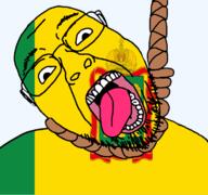 ack crown dead flag flag:penza_oblast glasses hair hanging oblast open_mouth penza_oblast rope russia skin soyjak stubble suicide teeth tongue transparent transparent_background variant:bernd wheat white yellow_teeth // 768x719 // 94.5KB