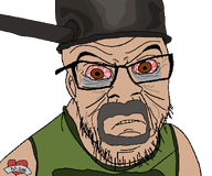 angry bulletproof_vest clothes cranky_frank drug_addicted glasser goatee gray_hair green_vest hat hobo homeless junkie old pot red_eyes schedule_i sleep_deprived tattoo unc variant:feraljak vest // 1300x1080 // 119.6KB