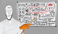 (you) 1488 41% 56% ack bbc bwc chud fact gem glove jakoglyphics lab_coat looking_at_you markiplier mcdonalds science scientist soyjak stubble text thrembo total_nigger_death total_tranny_death ttd variant:Cobbert wef whiteboard ywnbaw // 1700x1000 // 565.2KB