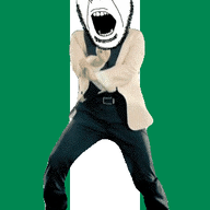angry animated country dance flag full_body gangnam_style glasses irl nigeria open_mouth soyjak stubble variant:cobson // 300x460 // 507.2KB