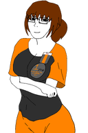 3_years_on_bald_man_with_glasses_booru badge big_breasts breasts brown_hair closed_mouth dan daniella glasses hair medal redraw series:foidjaks smile soybooru subvariant:soygirl that_one_fucking_picture_of_dan_being_a_smug_bastard variant:soyak // 3833x5759 // 225.0KB