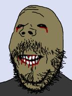 beard blood bloodshot_eyes evil no_glasses rotten_teeth soot sooty soyjak soyjak_party subvariant:wholesome_soyjak teeth variant:gapejak yellow_skin // 600x800 // 27.8KB