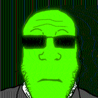 animated badge bald central_intelligence_agency closed_mouth costume ext=gif flag:united_states glasses glowing soyjak stubble subvariant:neutralplier sunglasses trend:glowie variant:markiplier_soyjak // 512x682 // 2.1MB