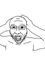 excited glasses meme original_content shocked soyjak stubble surprised variant:unknown // 360x480 // 37.9KB