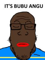 angu blue_shirt brown_skin bubu its_over text variant:markiplier_soyjak // 600x800 // 37.7KB