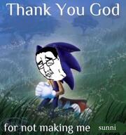 allah closed_eyes glasses god hair islam sega sonic sonic_the_hedgehog soyjak sunni text variant:chudjak // 962x1024 // 410.4KB