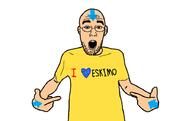 aang_(atla) aarow avatar_the_last_airbender clothes eskimo glasses i_heart katara_(atla) soyjak stubble teeth text variant:shirtjak // 900x568 // 66.3KB