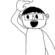 arm clothes ear eyes finger glasses hair hand open_mouth soyjak stubble variant:unknown white_background // 1000x1000 // 110.9KB