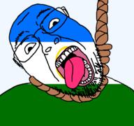 ack bashkortostan dead flag flag:bashkortostan glasses hair hanging open_mouth rope russia skin soyjak stubble suicide teeth tongue transparent transparent_background variant:bernd white yellow_teeth // 768x719 // 37.7KB