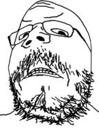 angry beard distorted frown glasses mustache soyjak stubble subvariant:scholar variant:gapejak // 600x800 // 267.5KB