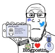 2soyjaks 4chan arm badge bant_(4chan) blogposting closed_mouth clothes discord discord_logo_facial_mark facial_mark hand holding_object holding_phone i_love iphone neutral neutralplier_award phone redraw soyjak soyjak_party sticker subvariant:neutralplier tattoo tshirt twitter variant:markiplier_soyjak // 946x910 // 124.9KB