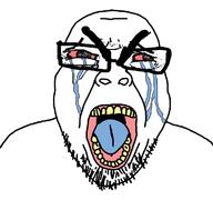 angry blue_tongue crying merge seething stubble subvariant:seethejak template variant:bernd variant:cryboy_soyjak variant:soyak // 1200x1125 // 174.3KB