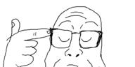 closed_eyes glasses hand oekaki soyjak variant:markiplier_soyjak // 500x250 // 13.6KB