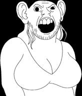 angry ear large_breasts open_mouth stubble subvariant:jared variant:feraljak // 1024x1196 // 582.8KB