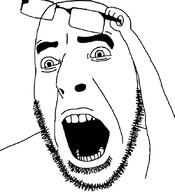 arm beard concerned excited finger glasses hand no_glasses raised_eyebrow shock stubble surprised variant:cobson // 775x849 // 63.5KB