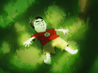 art artist:tqqt closed_eyes clothes drawfag drawing drawn_background flag:nazi_germany full_body grass laying_down lips nature no_stubble nose red_shirt shadow shorts sock swastika tree variant:chudjak // 2849x2123 // 6.5MB