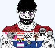 1488 adolf_hitler cute dutchboykisserfascismwon_(attentionwhore) dutchboykisserfascismwon_(namefag) fascistboykisser2_(user) femboy mask meta:bait_post_dni netherlands ongezellig rainbow self_insert subvariant:chudjak_front subvariant:muscular_chud swastika twink uwu variant:chudjak // 1059x929 // 289.4KB
