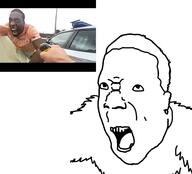 4chan album_cover amerimutt angry bbc black_skin cuck gorilla monkey music nigger schizo soyjak_party trend:aryan // 1445x1310 // 273.9KB