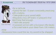 4chan crying flag:israel glasses greentext katana samurai sword thread variant:cryboy_soyjak // 1080x689 // 91.6KB