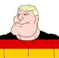 a10_eyes blond blue_eyes buff chad chad_chud chud flag:german flag:germany germany master_race meta:tagme muscular_male subvariant:mexiaryan the_master_race trend:aryan variant:meximutt white_skin yellow_hair // 886x872 // 26.3KB