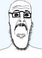 biting_lip black_eyes closed_mouth creepy evil glasses stubble teeth variant:beastjak // 878x1200 // 30.0KB