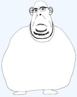 angry biting_lip clothes distorted ear fat frown full_body glasses mutt muttoid soyjak stubble subvariant:blobson template transparent_background variant:cobson // 1625x2028 // 131.7KB