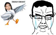 animated awkwafina crying glasses movie scuttlebutt seagull soyjak the_little_mermaid variant:chudjak // 458x289 // 45.5KB