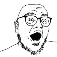 ear glasses open_mouth soyjak stubble variant:unknown // 369x371 // 7.5KB