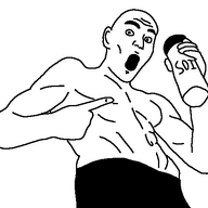 arm buff clothes ear hand open_mouth pointing soy soyjak soylent variant:manletjak // 600x489 // 69.1KB