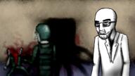 3soyjaks arm art asylum blood body clothes doctor dr_soyokliks drawfag drawn_background glasses gore gun hand helmet scared security soycurity soysylum stubble tentacle variant:beastjak variant:gapejak variant:kliksjak // 2560x1440 // 2.6MB