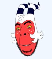 closed_mouth coal helluva_boss horn moxxie_(helluva_boss) no_glasses red_skin smile spindlehorse_toons stubble transparent variant:cobson white_hair // 700x800 // 18.2KB