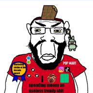 blog consumerism fnf_pedo i_hate i_love instagram labubu marketing meme pop_it red_shirt retard retarded science simple_dimple spinner subvariant:chudplier subvariant:science_lover t_shirt text tiktok variant:markiplier_soyjak victim // 1280x1280 // 535.8KB