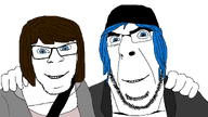 2soyjaks blue_eyes blue_hair brown_hair chloe_price female friendship glasses life_is_strange max_caulfield no_more_brother_wars series:trios_&_duos stubble variant:cobson variant:feraljak // 1920x1080 // 224.6KB