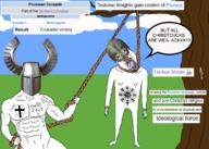 ack baltic baltic_paganism battle christian_cross christian_identity christianity cloud cross crusade drawn_background fact grass great_helm hanging pagan prussian_crusade rope sky subvariant:muscular_chud teutonic_order tree variant:chudjak variant:feraljak wikipedia yellow_hair // 1133x808 // 464.8KB