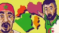 algeria arab beard berber country fez flag:algeria flag:morocco libya map morocco mustache north_africa open_mouth pointing tunisia variant:two_pointing_soyjaks welcome_to wow_mao // 1080x607 // 175.3KB