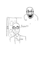 clothes door drawing glasses jacket looking_at_you looking_away name_tag shitty stubble variant:el_perro_rabioso // 1051x1487 // 127.4KB