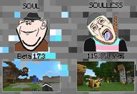 bee birch_tree clothes flag flag:transgender_pride_flag hanging hat lena_raine mario minecraft minecraft_1.15 minecraft_beta minecraft_beta_1.7.3 notch oak_tree soul soul_vs_soulless soulless stubble tranny tree variant:bernd variant:impish_soyak_ears white_skin // 1302x896 // 677.2KB