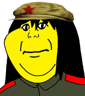 black_hair cap china closed_mouth clothes communism ear hair hat long_hair looking_at_you merge series:fusionjaks soyjak star subvariant:commiepedotroon subvariant:impish_kuzjak_ears track_suit uniform variant:impish_soyak_ears variant:kuzjak yellow_skin // 810x915 // 131.8KB
